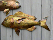 Load image into Gallery viewer, Snapper Copper Wall Art NZ
